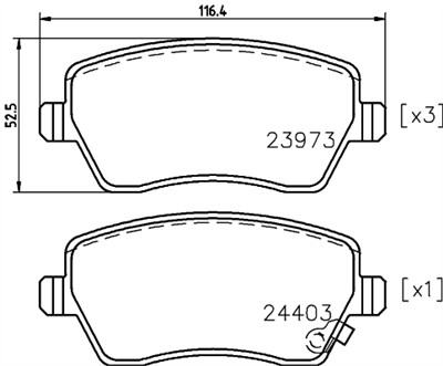 HELLA 8DB 355 012-301 Číslo výrobce: 23973. EAN: 4082300356618.