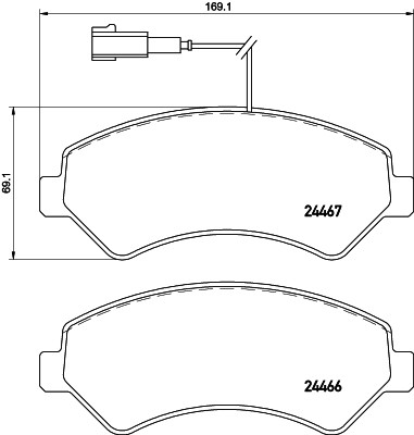 HELLA 8DB 355 021-281 Číslo výrobce: 24466. EAN: 4082300492934.