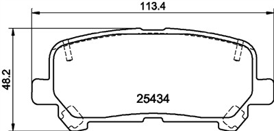 HELLA 8DB 355 020-601 Číslo výrobce: 25434. EAN: 4082300492255.