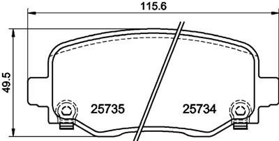 HELLA 8DB 355 024-701 Číslo výrobce: 25734. EAN: 4082300599596.