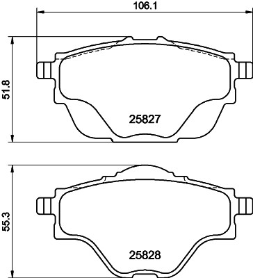 HELLA 8DB 355 021-001 Číslo výrobce: 25827. EAN: 4082300492651.