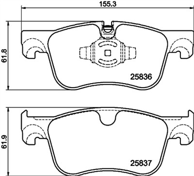 HELLA 8DB 355 041-091 Číslo výrobce: 25836. EAN: 4082300812992.