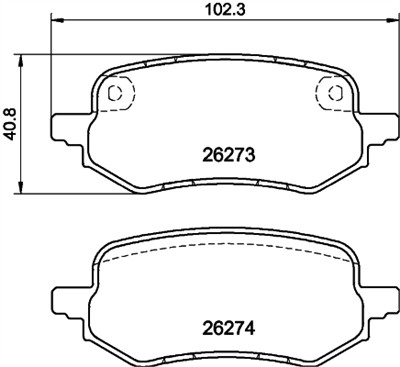 HELLA 8DB 355 040-931 Číslo výrobce: 26273. EAN: 4082300732856.