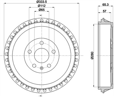 HELLA 8DT 355 303-491 Číslo výrobce: 61493. EAN: 4082300607208.