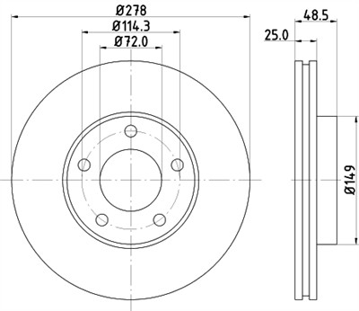 HELLA 8DD 355 128-231 Číslo výrobce: 54303PRO_HC. EAN: 4082300660029.