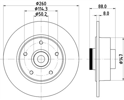 HELLA 8DD 355 123-311 Číslo výrobce: 54960PRO. EAN: 4082300603026.