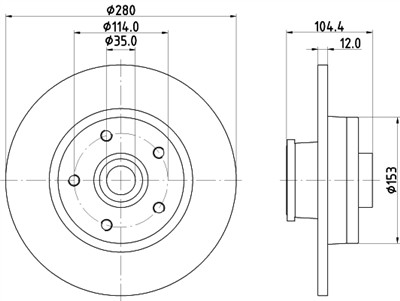 HELLA 8DD 355 125-281 Číslo výrobce: 55689PRO. EAN: 4082300640847.