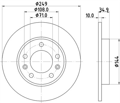 HELLA 8DD 355 120-581 Číslo výrobce: 55691PRO. EAN: 4082300513608.