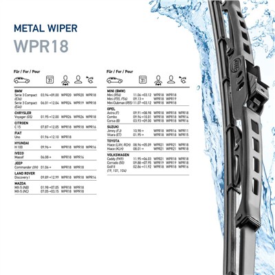HELLA 9XW 190 253-181 Číslo výrobce: WP18R. EAN: 4082300331844.
