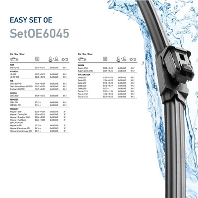 HELLA 9XW 358 164-061 Číslo výrobce: SetOE6045. EAN: 4082300809503.