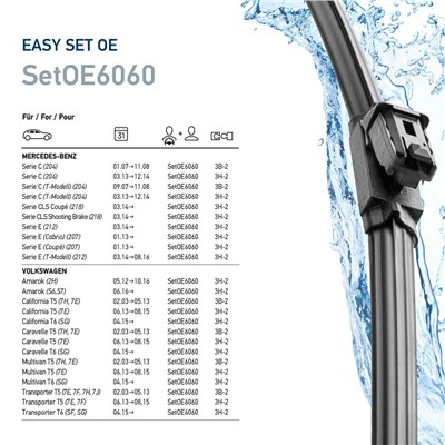 HELLA 9XW 358 164-101 Číslo výrobce: SetOE6060. EAN: 4082300809541.