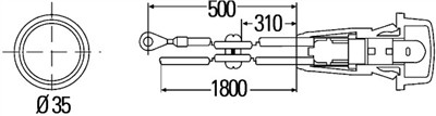 HELLA 2BM 003 563-111 Číslo výrobce: E1 42621. EAN: 4082300050035.
