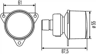 HELLA 2BA 008 221-041 Číslo výrobce: E1 1051. EAN: 4082300148572.