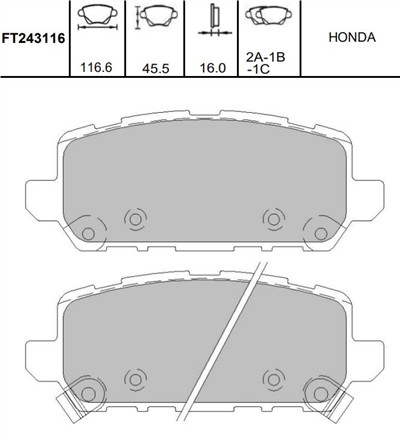 KAVO PARTS KBP-2065 EAN: 8715616297899.