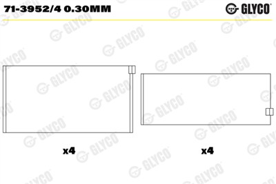 GLYCO 71-3952/4 0.30MM Číslo výrobce: 71-3952/4. EAN: 4044197107278.