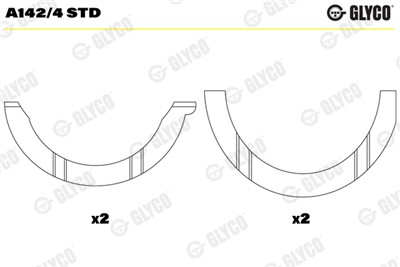 GLYCO A142/4 STD Číslo výrobce: A142/4. EAN: 5010874483507.
