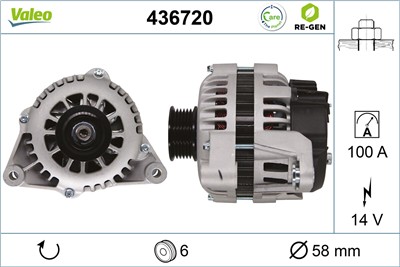 VALEO 436720 EAN: 3276424367204.