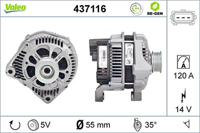 VALEO 437116 EAN: 3276424371164.