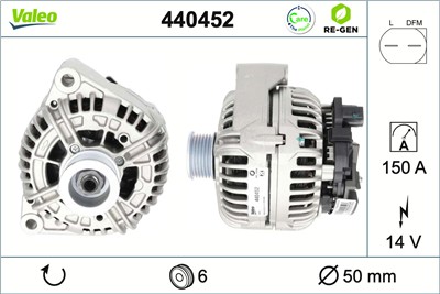 VALEO 440452 EAN: 3276424404527.