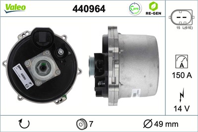 VALEO 440964 EAN: 3276424409645.