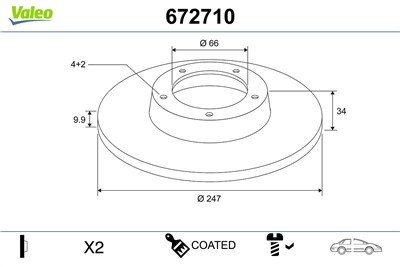 VALEO 672710 EAN: 3276426727105.