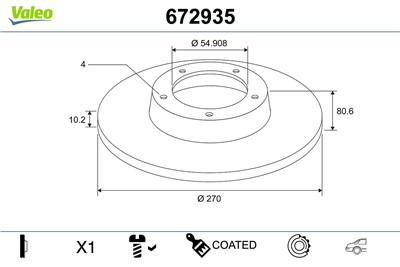 VALEO 672935 EAN: 3276426729352.