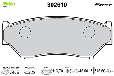 VALEO 302610 EAN: 3276423026102.