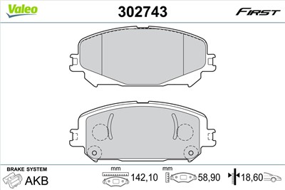VALEO 302743 EAN: 3276423027437.
