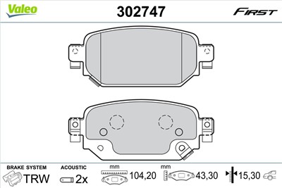 VALEO 302747 EAN: 3276423027475.