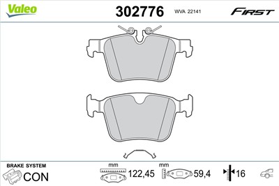 VALEO 302776 EAN: 3276423027765.