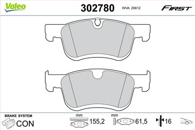 VALEO 302780 EAN: 3276423027802.