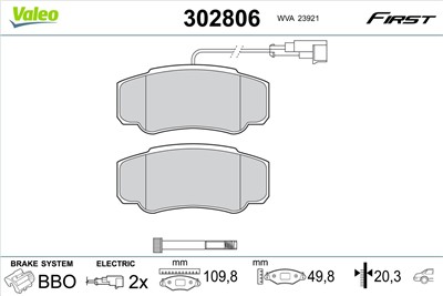 VALEO 302806 EAN: 3276423028069.