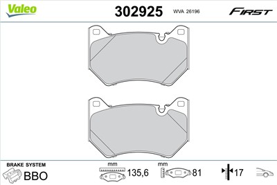 VALEO 302925 EAN: 3276423029257.