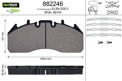 VALEO 882246 EAN: 3276428822464.