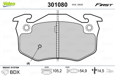 VALEO 301080 EAN: 3276423010804.