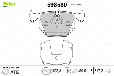VALEO 598580 EAN: 3276425985803.