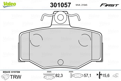 VALEO 301057 EAN: 3276423010576.