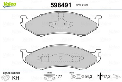 VALEO 598491 EAN: 3276425984912.