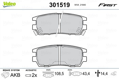 VALEO 301519 EAN: 3276423015199.