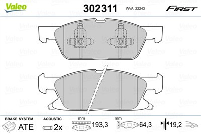 VALEO 302311 EAN: 3276423023118.