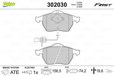 VALEO 302030 EAN: 3276423020308.