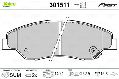 VALEO 301511 EAN: 3276423015113.