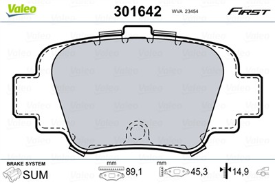 VALEO 301642 EAN: 3276423016424.