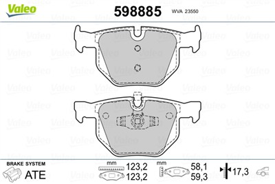 VALEO 598885 EAN: 3276425988859.