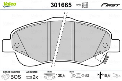 VALEO 301665 EAN: 3276423016653.