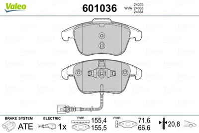 VALEO 601036 EAN: 3276426010368.