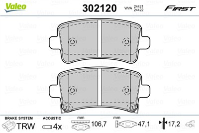 VALEO 302120 EAN: 3276423021206.