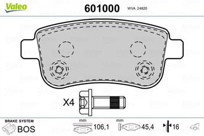 VALEO 601000 EAN: 3276426010009.