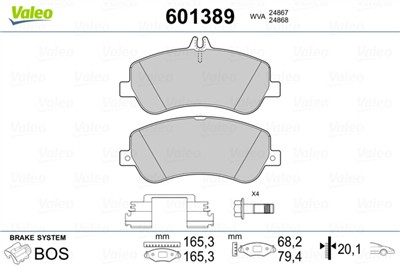VALEO 601389 EAN: 3276426013895.