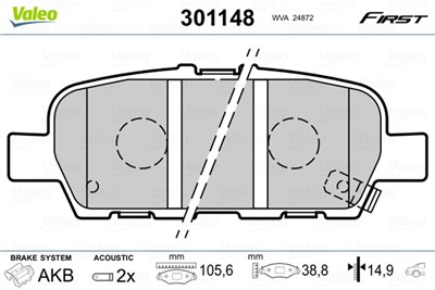 VALEO 301148 EAN: 3276423011481.